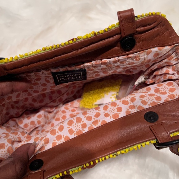 Jasmine Puech Paris Beaded Floral Chiffon Purse - Picture 4 of 4